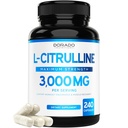 L Citrulline 3000mg 보충교재 (240의 캡슐) 지원 L Arginine & Nitric 산화물 알약 - 남자 & 여자를 위한 L-Citrulline - 근육 회복 & 펌프 보충교재 - 제 3 당 시험되는, Vegan, 비 GMO - 미국 만드는