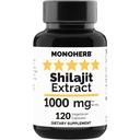 MONOHERB Shilajit 추출물 1000 mg - 120 채식 캡슐