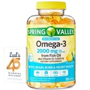 물고기 기름에서 봄 밸리 오메가-3 아이 두뇌 뼈 & 심장 건강 규정식 보충교재 Softgels, 120 조사, Luall의 45 당뇨병을 가진 뭉치 해독하는