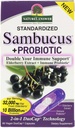 자연의 답변 Sambucus + Probiotic | 새로운 2-in-1 이중 면역 지원 | 32,000mg 표준화 된 신선한 Elderberry 듀오 캡 10 억 CFU 프로바이오틱 | 글루텐 프리, 비 GMO | 60 Vegan 캡슐