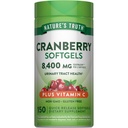 Nature's Truth Cranberry with Vitamin C Softgels | 8400mg | 150 알약 | 우린트랙트 헬스 서포트 | 비 GMO & 글루텐 프리 보충교재