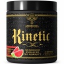 Ambrosia Kinetic 유기 Preworkout, 버섯 강화 천연 사전 운동 보충, 에너지 (Watermelon Candy)에 대한 Nootropic Superfood 분말