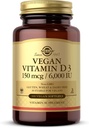 Solgar Vegan 비타민 D3 (Cholecalciferol) 150 mcg (6,000 IU) - 100 Softgels - 면역 지원, 도움 유지 건강한 뼈 & 치아 - 비 GMO, 공인 채식주의자, 글루텐 & 낙농장 무료 - 100 서빙