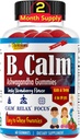 따라서 B.Calm Kids Focus & Attention Gummies - Anti-Stress, Memory, Mood & Relaxation- Natural Calm Ashwagandha for Kids & Teen - 청소년을위한 초점 비타민 - 딸기 맛, 60캐럿