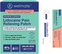 WELMATE 궁극적인 고통 구호 듀오: 4% 리도카인 확대 패치 (30 Ct) & 5% 리도카인 크림 (1 Oz)