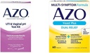 AZO Urinary Tract 감염 시험 지구 + 질 PH 시험 장비 + 효모 감염 & 질 증상 안전 정제, 60 조사