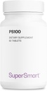 Supersmart - PS100 보충 하루 300mg (Phosphatidylserine) - 뇌 건강 및 보호 - 메모리 지원 | 비 GMO 및 글루텐 무료 - 60 정제