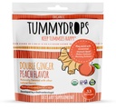 Tummydrops USDA 유기 더블 생강 복숭아, 33 lozenges