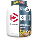 Dymatize x 과일 Pebbles ISO100 Whey Protein Powder Isolate, 단백질 25g, 5.5g BCAAs, 120 Cal., 글루텐 무료, 1g 지방, 1g 설탕, 2g Carb (75 서빙)