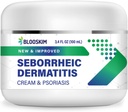 Seborrheic Dermatitis 얼굴 크림 – 얼굴, Scalp & Body Moisturizing Treatment for Flaky, Itchy Skin – Psoriasis and Dermatitis Relief - 남성과 여성 - 3.4 Fl Oz