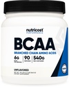 Nutricost BCAA 분말 2:1:1 (90의 서빙, 아니 맛 추가) - 분기된 사슬 아미노산