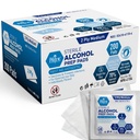 MED PRIDE Sterile 알콜 Prep 패드, 무균, 70% Isopropyl, 개별적으로 감싸인, 의학 급료 2 Ply 닦음 (200의 조사 1) 백색의 포장)
