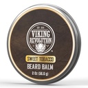 Viking Revolution Sweet Tobacco Beard Balm - Argan Oil & Jojoba Oil과 담배 냄새가 나는 Butter - Softens와 남성 (2oz, 1 Pack)에 대한 Beard를 Moisturizes