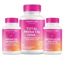 핑크 Stork 총 Prenatal, Probiotic & 메틸 Folate - 임신 웰빙 번들