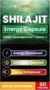 Shilajit 캡슐, 히말라야에서 고급 Shilajit, 풍부한 Fulvic 산 & 85 + Trace 무기물, 글루텐 무료, 아니 추가 설탕 Shilajit 캡슐 남성과 여성