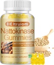 Nattokinase 보충교재 8,000 FU (400mg) 서빙 당, Hawthorn & Beet 뿌리 추출물, Nattokinase Gummies 전통적인 Natto 추출물 근원, 60 조사