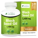 까만씨 기름 캡슐 1400mg, 180 Softgels의 3 달 공급 - 냉각은 Omega 6, 9 & TQ, 까만 Cumin씨 기름, 면역성이 있는 Nigella Sativa, 부자 및 소화를 압박했습니다