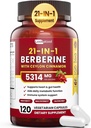 Ceylon Cinnamon를 가진 21에서 1 Berberine 보충교재 - 1500mg 유기 Berberine HCL Phytosome, 5X Metabolism 지원 100 캡슐을 위한 더 높은 흡수
