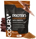 COURA Proteín Performance 990g - 고기능 단백질 분말 - 크레아틴과 함께 - Athletes에 이상적입니다 - 글루텐 프리