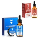Sandalwood Beard Growth Kit with 2X Biotin for Men and Vanilla Beard Growth Oil,자연 성분 & Thickens 얼굴의 모발 성장