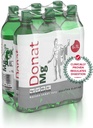 자연적인 마그네슘 물 - 1000ml에 있는 1000mg 마그네슘 'Donat Mg' 대량 팩 6x1L
