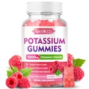 칼륨 Gummies, 성인, 설탕 자유로운 칼륨 보충교재 Gummies를 위한 칼륨 염화물 1000mg는 여성 & 남자, 라즈베리 풍미, 60 조사를 위한 전해질 균형 & 다리 주름을 지원합니다