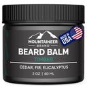 Mountaineer Brand Natural Beard Balm with Timber Scent | 자연에 영감을 주는 향기 | 남성용 곰 버터 | 히든스, 소프트렌스, 타마스 | 웨스트 버지니아 | 2oz