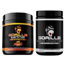 Gorilla Mind Pre Workout (Orange Rush) + Creatine (100 Serv.) - 향상된 강도, 출력 및 근육 크기를위한 종합 스택