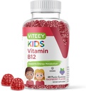 아이 Gummies, 1000mcg - Metabolism, 천연 에너지 지원 - Vegan, 젤라틴 무료, 글루텐 무료, GMO 무료 - 맛있는 Chewable B12 라즈베리 맛 거미