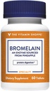 비타민 Shoppe Bromelain 500MG & 2,000 GDU, 지원 단백질 소화 & 흡수, 파인애플 (60 캡슐)에서 Sourced 효소