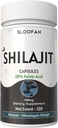Shilajit 캡슐 500mg | 20 % 추출물 순화 된 아스팔트 | 천연 초본 보충 | Non-GMO, Gluten-Free, GMP 인증 | 삼키기 쉬운 (120 개)