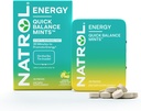 Natrol 빠른 균형 에너지 Mints의 에너지 보충교재, 30의 레몬 녹차 자연적으로 그리고 인공적으로 맛을 내는, 30의 조사, 15 일 공급