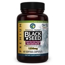 Amazing Herbs Premium Black Seed Oil Capsules - 높은 효능, Digestive Health, Immune Support & Brain Function - 60 개, 1250mg의 냉각 프레스 Nigella Sativa Aids