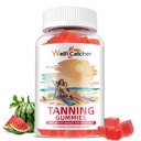 탠닝 구미 보충 남성 여성 - 매일 탠닝 구미 설탕 Astaxanthin Beta-Carotene L-Tyrosine Lycopene 피부 건강 & 감도 Vegan 비 GMO 60CT와 함께 무료