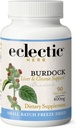 ECLECTIC INSTITUTE 원시 신선한 동결 건조 비 GMO Burdock | 소화 지원 | 90 CT (400 mg)