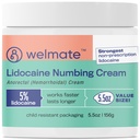 WELMATE 5% 리도카인 치질 구호 크림, 최대 힘 안식향 크림, 5.5 oz