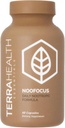 Terra Health Essentials NOOFOCUS - Adaptogenic Mushrooms, Alpha-GPC, Gotu Kola, L-Theanine for Focus & Memory - 모든 자연, 30 일 공급