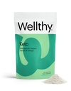 즉시 Ketosis 및 에너지, 자연적인 Strawberry Kiwi 풍미, 10.58 oz를 위한 BHB 소금을 가진 Wellthy Keto 힘