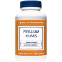 비타민 Shoppe Psyllium Husks - Plantago Ovata Fiber Supplement는 일반 및 건강한 콜레스테롤, 서빙 당 840mg을 지원합니다 - 글루텐 무료 (300 캡슐)