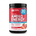 최적 영양 Amino Energy Powder Plus Focus, BCAA, Electrolytes 및 Caffeine, Juicy Strawberry, 30 서빙 (5 월 채식)