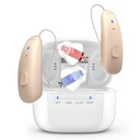 충전식 보청기 - Behind-The-Ear BTE 보청기는 Severe Hearing Loss, Invisible OTC Hearing 증폭기를 사용하여 성인을위한 충전 케이스