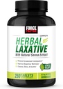 성인을 위한 변비 구호를 위한 FORCE FACTOR 초본 Laxative, Digestion 보충교재는 Senna로 Cleanse, Detox 및 Soothe, 여자와 남자를 위한 변비를 위한 Laxative, 250의 정제로 만들었습니다