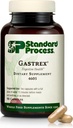 표준 프로세스 Gastrex - Digestion & GI Tract 지원을위한 보충 - Niacin - Non-Dairy & Non-Soy - 90 캡슐 (45 서빙)
