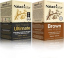 NaturaNectar Natural Bee Propolis 번들 – Bee Propolis Ultimate 및 Brown Bee Propolis - 면역, 심장 혈관 및 호흡 시스템 지원 - 병 당 60 캡슐