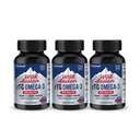 NANOWELL 야생 알래스카 rTG 오메가-3 물고기 기름 1196mg - EPA, DHA, 비타민 D3 & E - 120 Softgels x 3 병 (360 카운트)