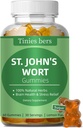 St John 's Wort Gummies 500mg, 성인 키즈, 뇌 및 스트레스 완화를위한 최고의 허브 Gummies, 비 GMO, Gulten Free, Vegan, Pectin, 60