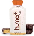 Huma Plus (Double Electrolytes) - Chia Energy Gel, 초콜렛 땅콩 버터, 24 젤 - Stomach Friendly, Real Food Energy Gel