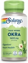 SOLARAY Okra 과일 1600 mg - 웰빙 지원을위한 높은 섬유 보충 - 수용성 섬유의 풍부한 소스 - 서빙 당 6.4 g 신선한 Okra, 채식주의자, 60 일 보증 - 25 서빙, 100 VegCaps와 동일