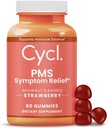 여성을위한 PMS 지원 Gummies - 호르몬 균형을위한 Chasteberry Supplement & Menstrual Cramp Relief - 60 카운트