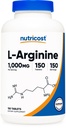 Nutricost L 아르기닌 1000mg, 아미노산 정제 (150 정제)